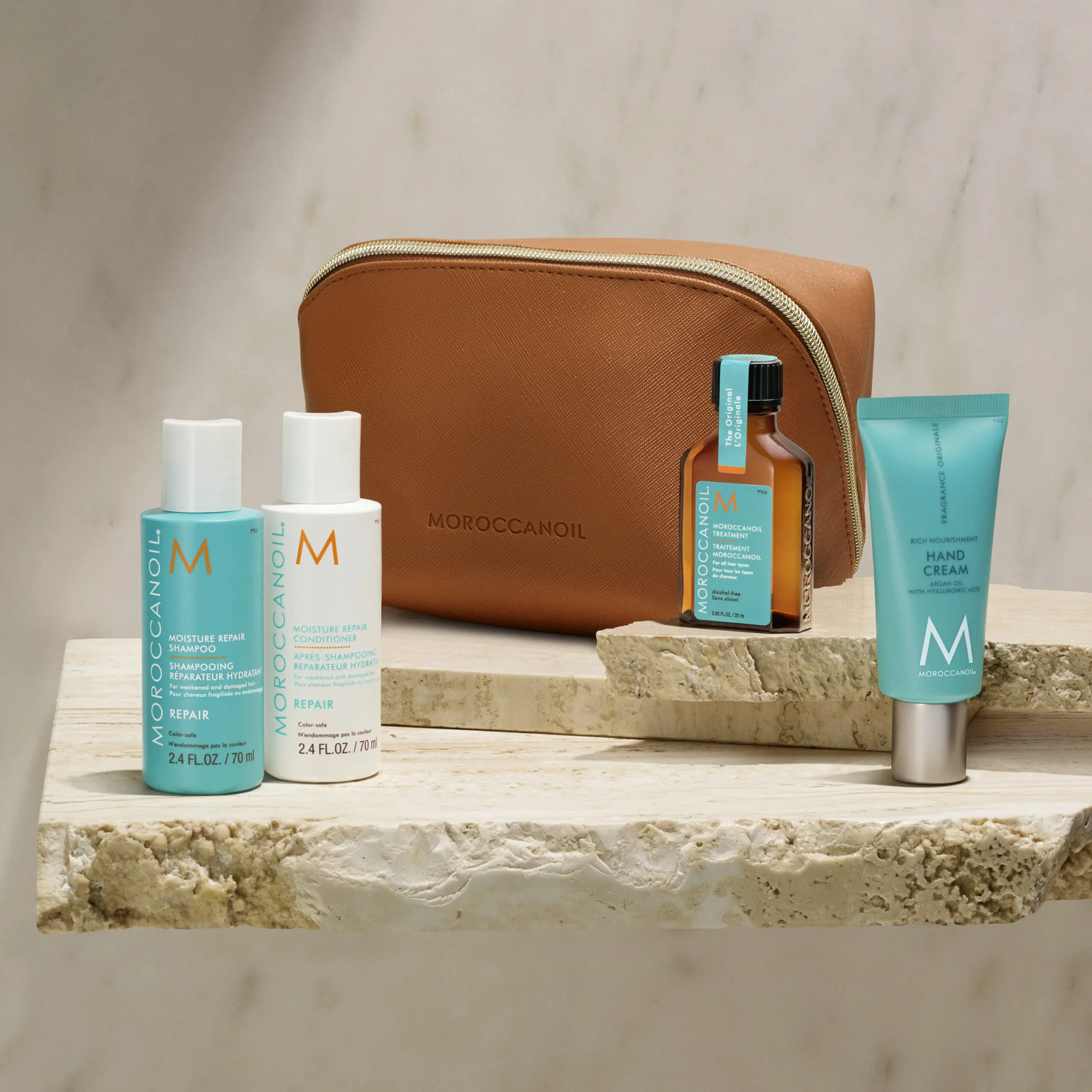 KIT TRAVEL DISCOVERY DE REPARACIÓN MOROCCANOIL